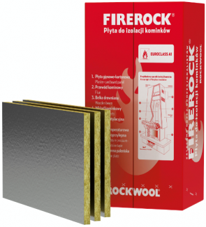 Rockwool Firerock Ugunsizturīgas akmens vates plāksnes kamīniem 30x600x1000mm, iepak. 6m2